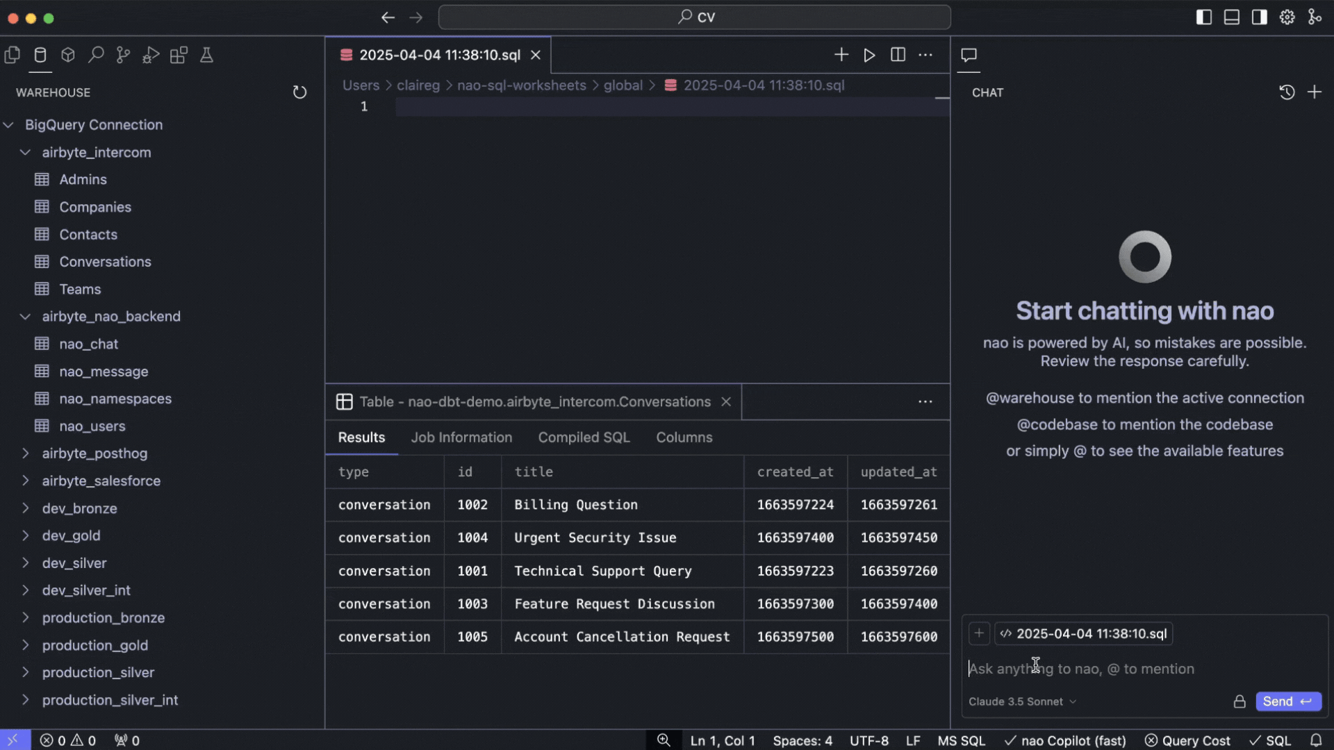 SQL Pipelines