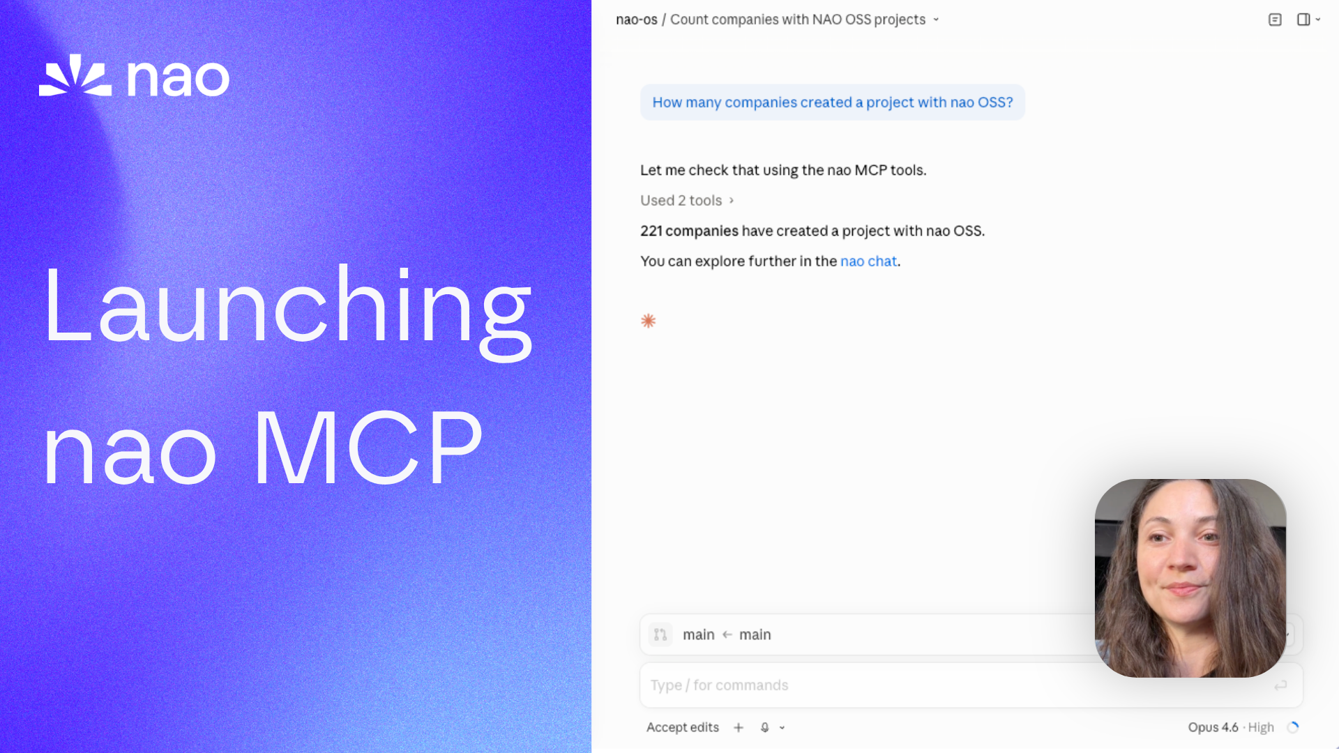 Launching the nao MCP